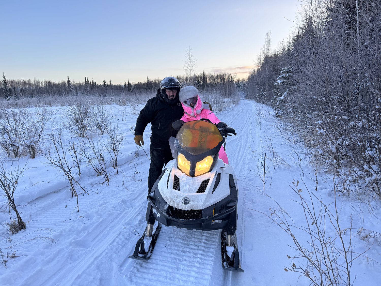 Seth and Maiia Church out in Alaska