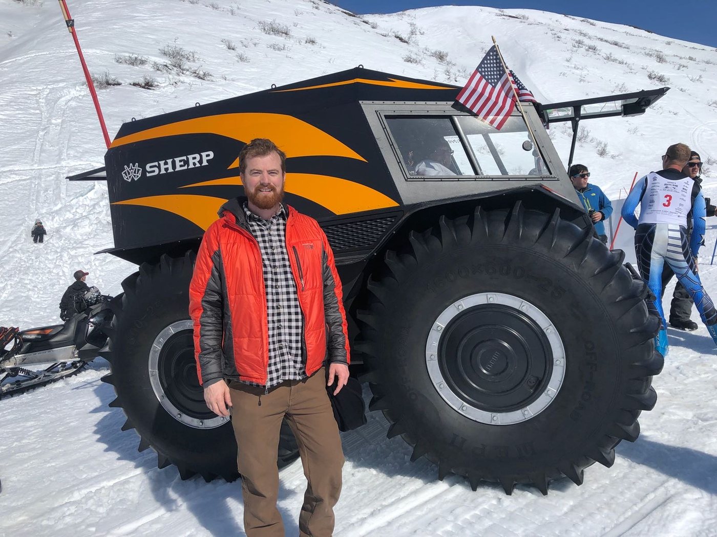 Seth Church with an off-road rig in Alaska